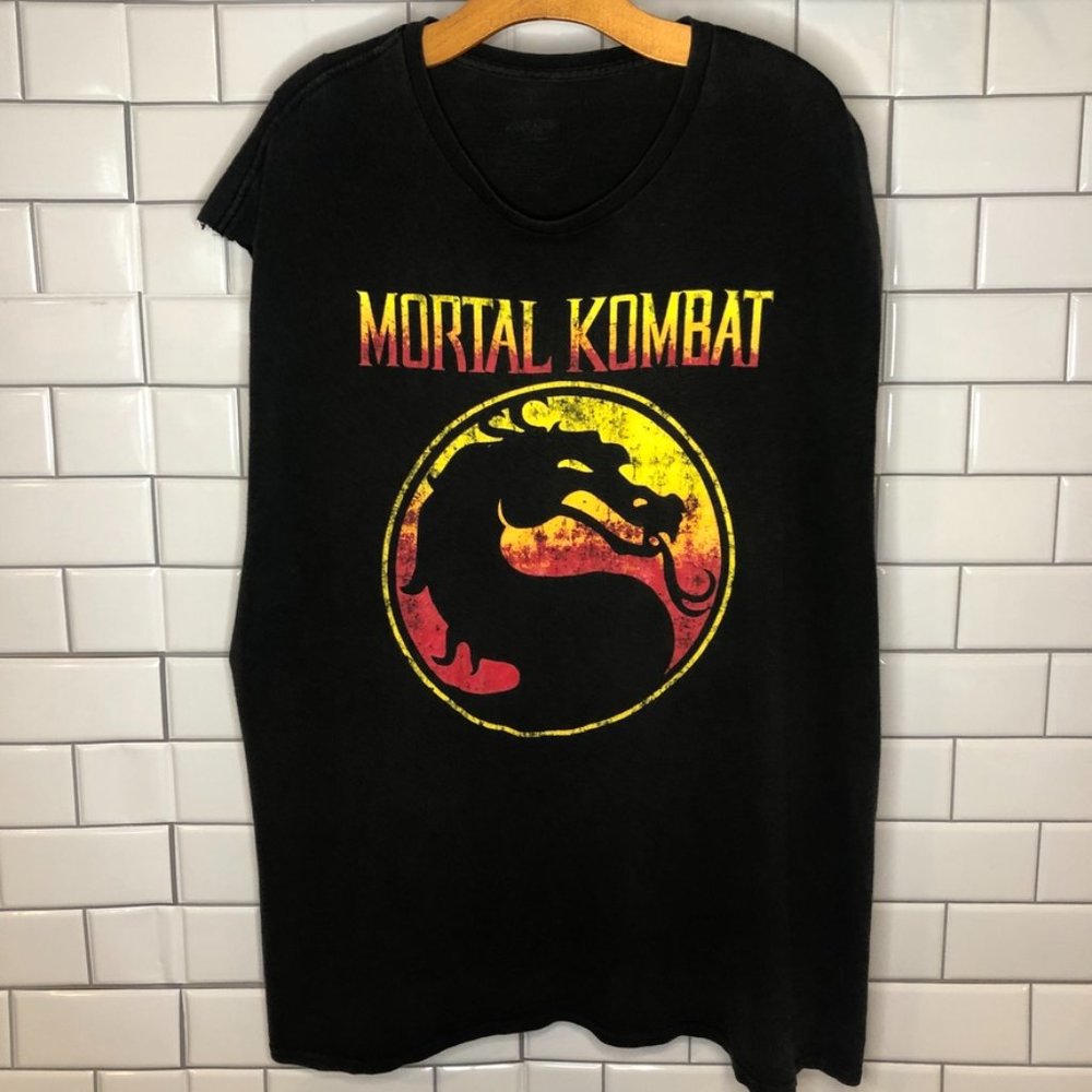 Mortal Kombat Black Graphic Tank Top